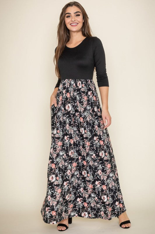 Ditsy Floral Maxi Dress - FamilyClothes
