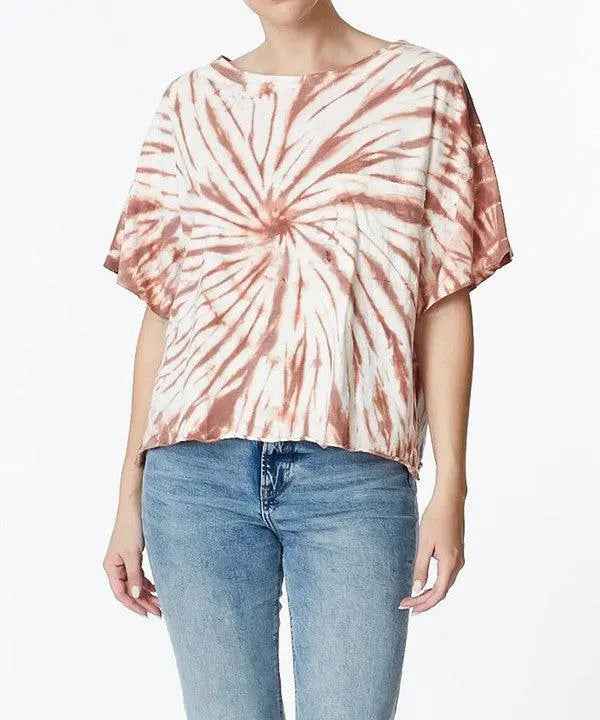 TWIST COTTON TIE DYE T - FamilyClothes