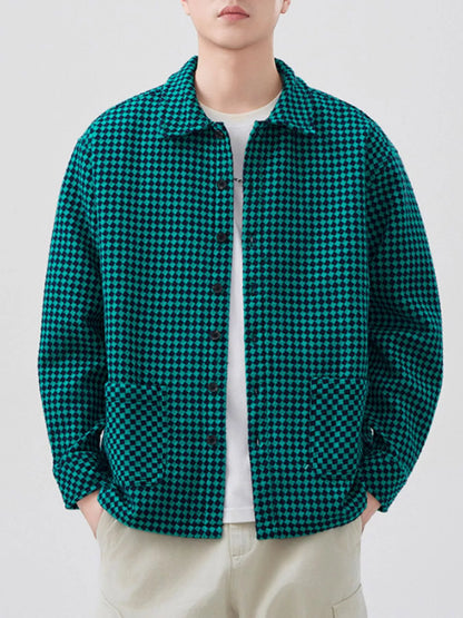 Men's Plus Size Button Up Long Sleeve Shirt - FamilyClothes