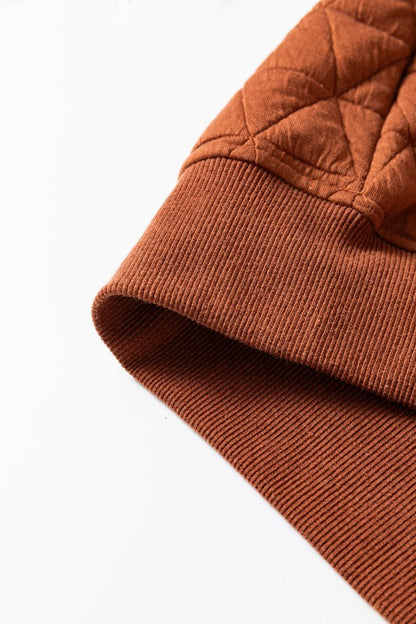 Yavita Half Zipped Loose Sweatshirt - FamilyClothes