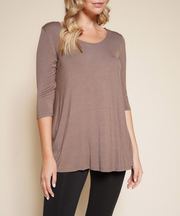 BAMBOO ELBOW TUNIC T - FamilyClothes
