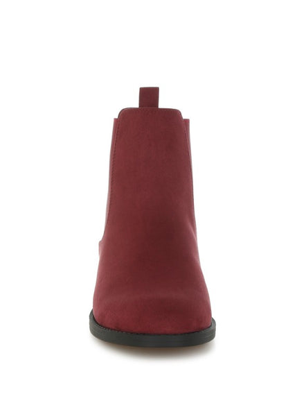 Ayasa Low Block Heel Chelsea Boots - FamilyClothes