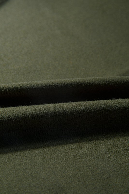 Solid Extended Cuff Long Sleeve Top - FamilyClothes