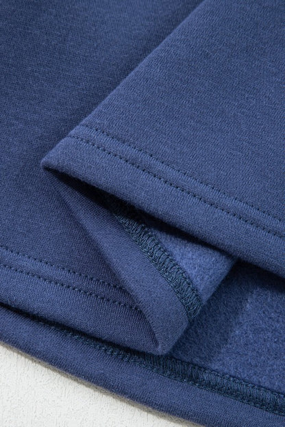 Solid Fleece Lined Drawstring Hoodie - FamilyClothes