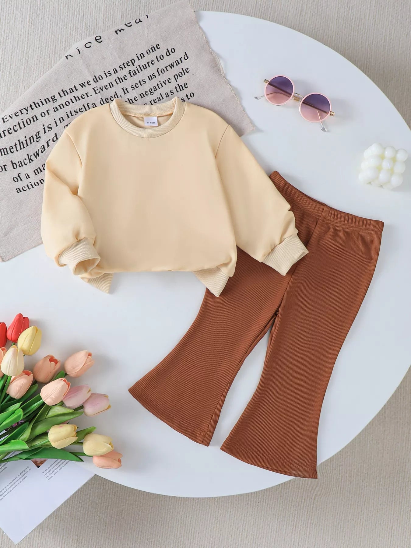 Children's Halloween Graphic Round Neck Top and Pants Set - FamilyClothes