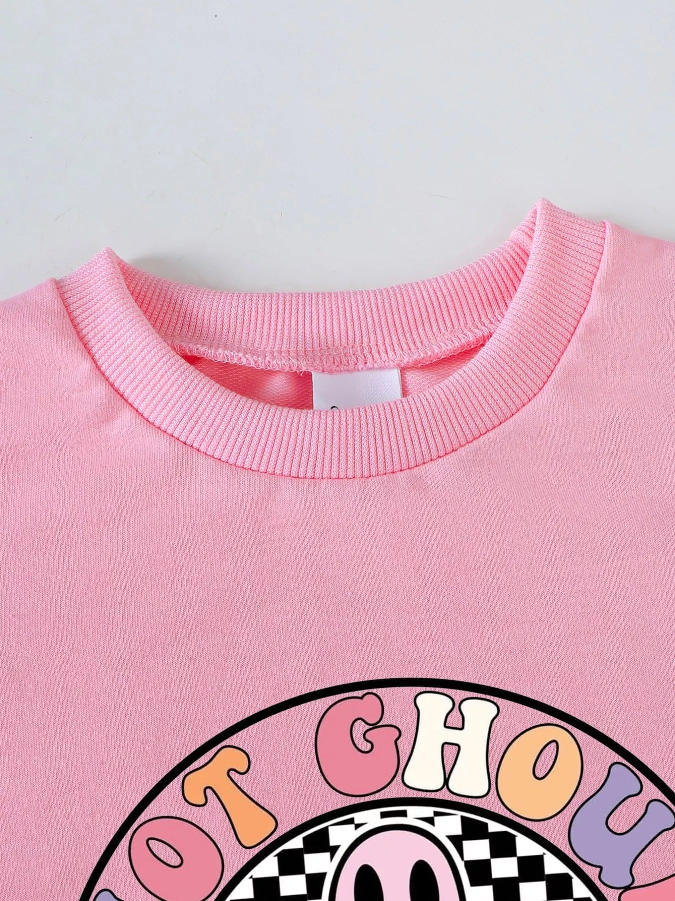 Children's Halloween Graphic Sweatshirt and Flare Pants Set - FamilyClothes