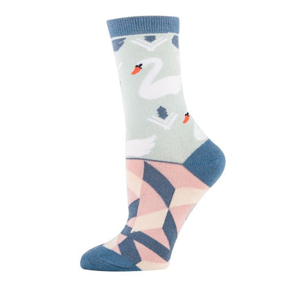 Black Swan - Women's Crew Socks - FamilyClothes