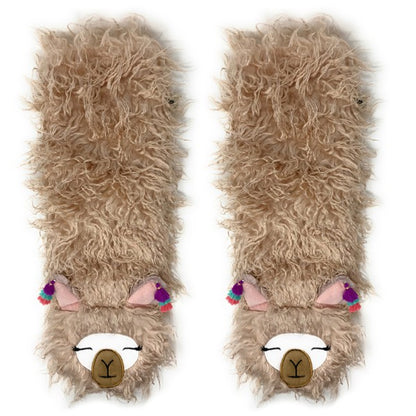 Llama Llama - Women's House Sherpa Slipper Socks - FamilyClothes