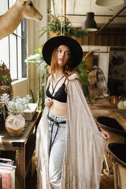 Paisley Tapestry Free Flow Kimono - FamilyClothes