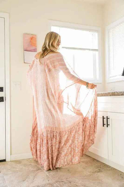 Paisley Tapestry Free Flow Kimono - FamilyClothes