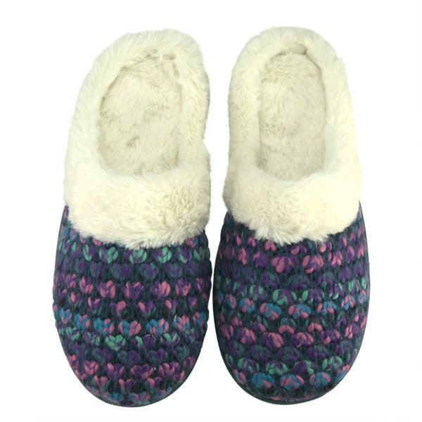 Mermaid Tail Purp - Women's Cozy Sherpa Slipper - FamilyClothes