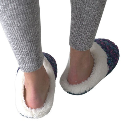 Mermaid Tail Purp - Women's Cozy Sherpa Slipper - FamilyClothes