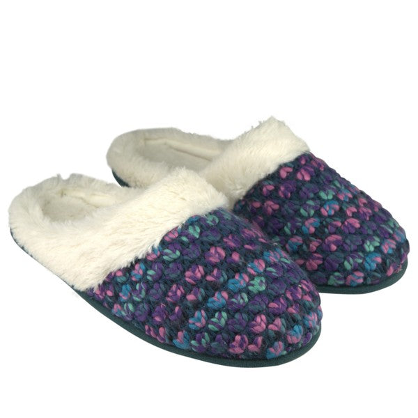 Mermaid Tail Purp - Women's Cozy Sherpa Slipper - FamilyClothes