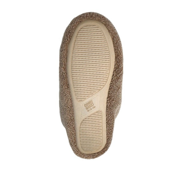 Sherpa Tan - Men's Cozy Sherpa House Slippers - FamilyClothes