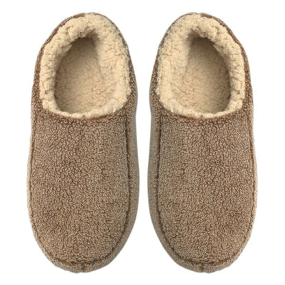 Sherpa Tan - Men's Cozy Sherpa House Slippers - FamilyClothes