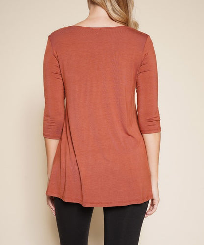 BAMBOO ELBOW TUNIC T - FamilyClothes
