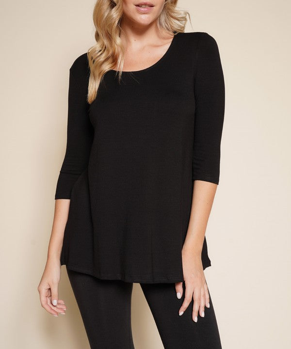 BAMBOO ELBOW TUNIC T - FamilyClothes