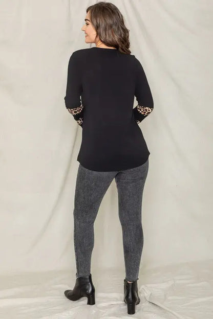 Leopard Chest Pocket Tunic - FamilyClothes