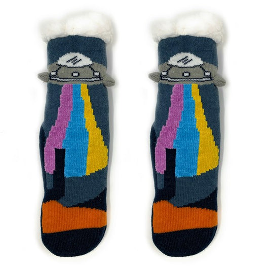 Kids Sherpa Slipper Sock  -UFO Real - FamilyClothes