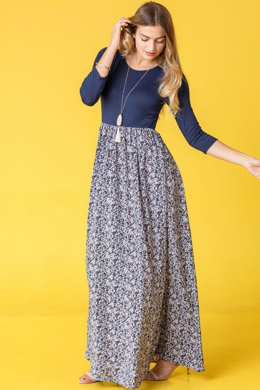 Ditsy Floral Maxi Dress - FamilyClothes