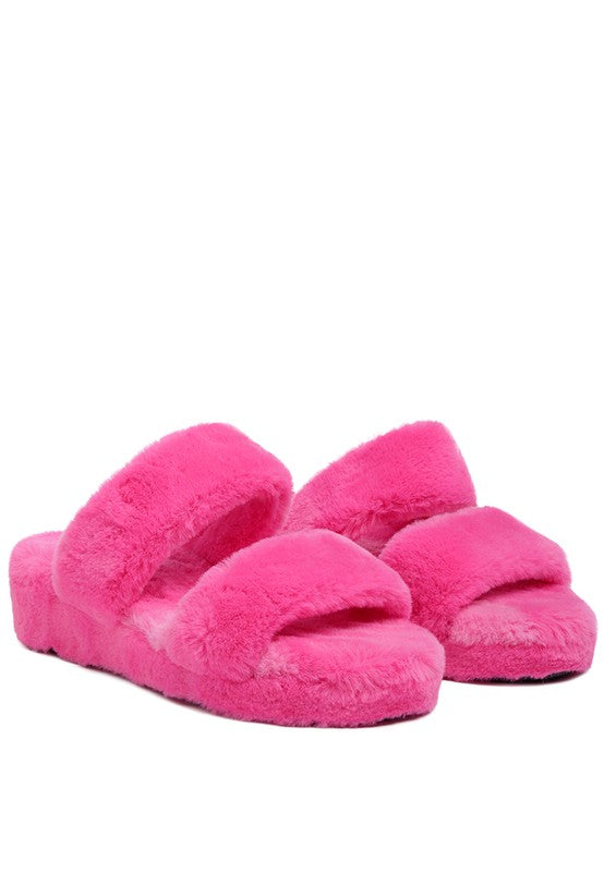 SMOOTHIE FUR SLIP-ON FLATS - FamilyClothes