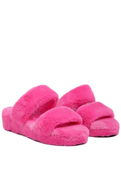 SMOOTHIE FUR SLIP-ON FLATS - FamilyClothes