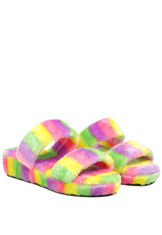 SMOOTHIE FUR SLIP-ON FLATS - FamilyClothes