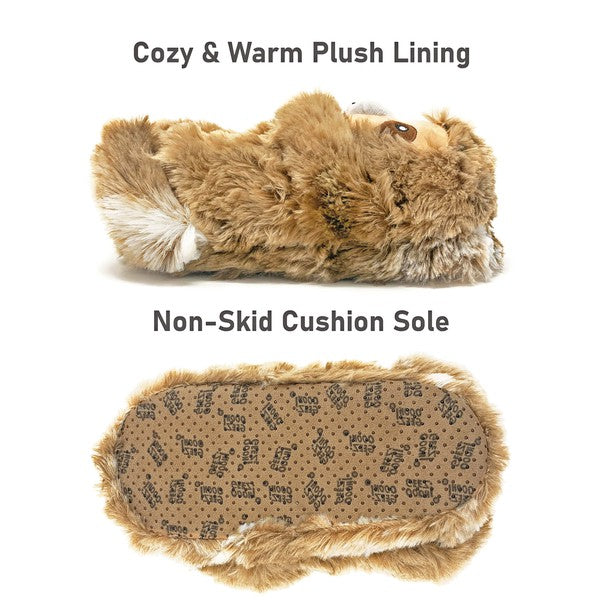 Sloth Hugs - Womens Fluffy House Slippers Shoes - FamilyClothes