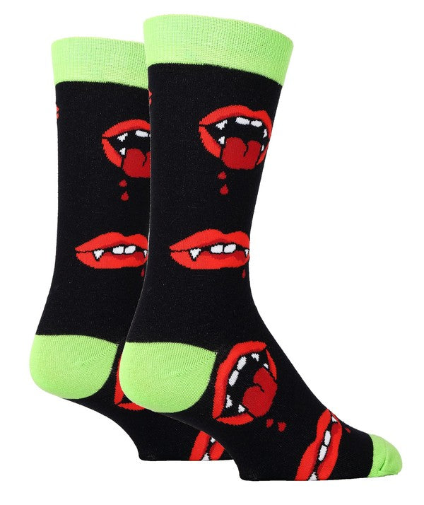 Ahhh Vampire - Men's Funny Novelty Crew Socks - FamilyClothes