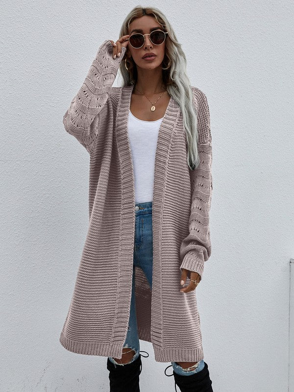 Women's Long Sleeve Cardigan for Effortless Style and Comfort - FamilyClothes