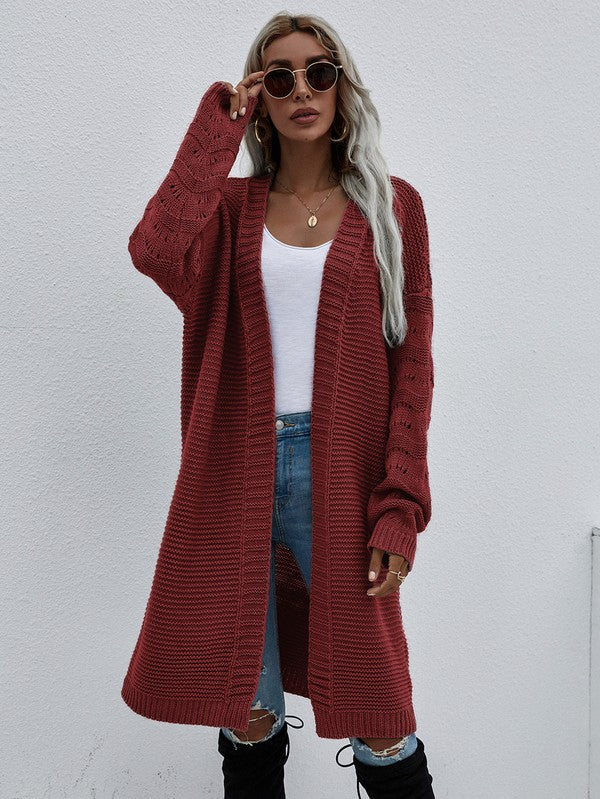 Women's Long Sleeve Cardigan for Effortless Style and Comfort - FamilyClothes