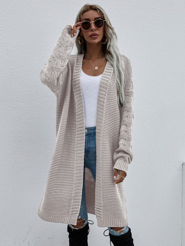 Women's Long Sleeve Cardigan for Effortless Style and Comfort - FamilyClothes
