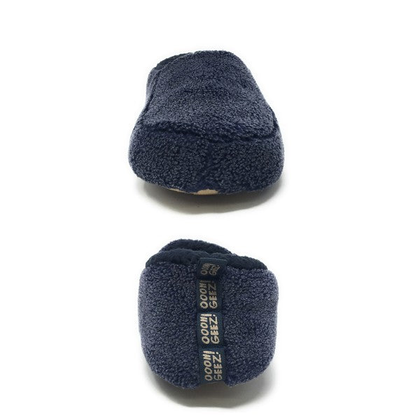 Sherpa Blue - Men's Cozy Sherpa House Slippers - FamilyClothes
