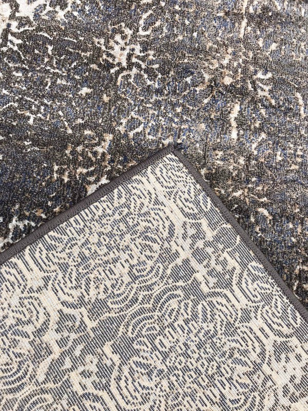 5' x 7'6'' Dark Plum Navy Vintage Silky Rug - FamilyClothes