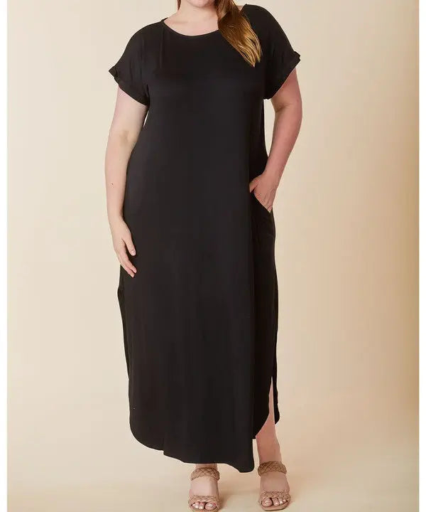 BAMBOO MAXI DRESS CURVY SIZE - FamilyClothes