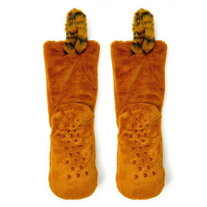 Red Panda - Women's Plush Animal Slipper Socks - FamilyClothes