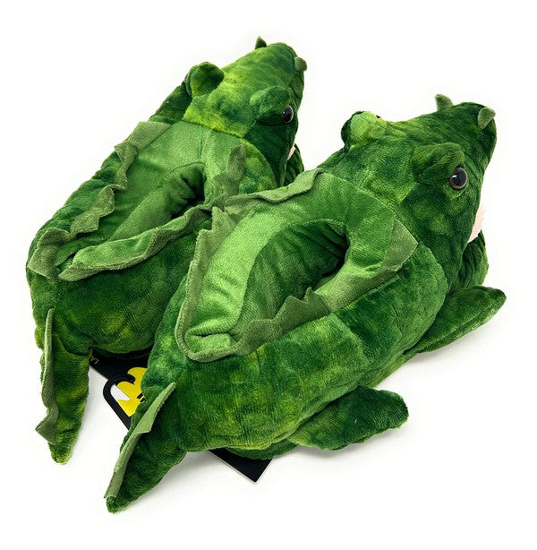 Alligator Hugs - Kids' Cute Plush Animal Slippers - FamilyClothes