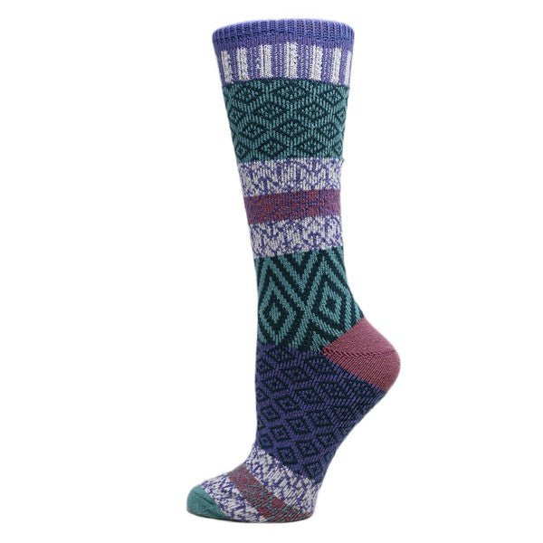 Sophia - Women's Fuzzy Crew Socks - FamilyClothes