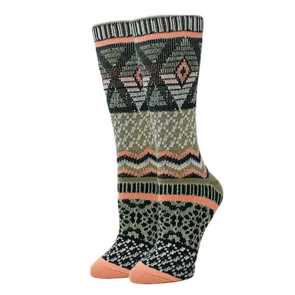 Emma - Women's fuzzy crew socks - FamilyClothes