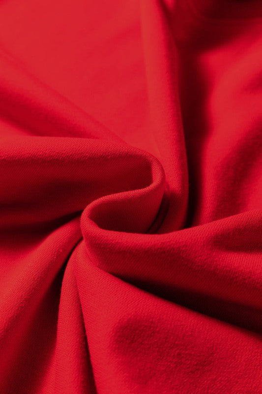 Varsity Stripe Long Sleeve Sweatshirt Dress - FamilyClothes