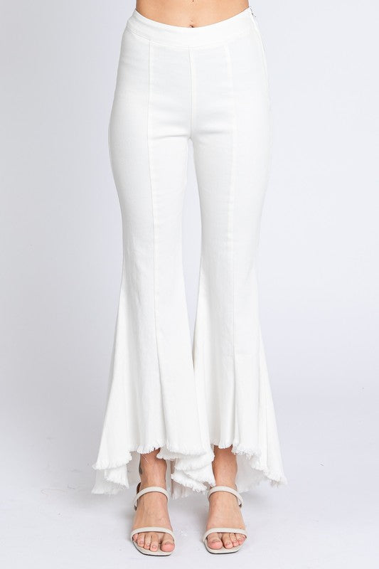 Stretch Denim Pintuck Pleated Jeans - FamilyClothes