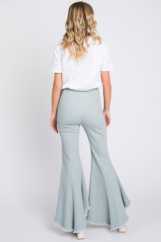 Stretch Denim Pintuck Pleated Jeans - FamilyClothes