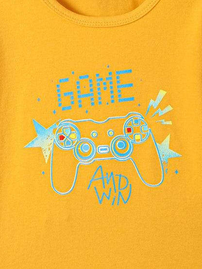 Kids Graphic Round Neck Long Sleeve Top and Pants Set - FamilyClothes