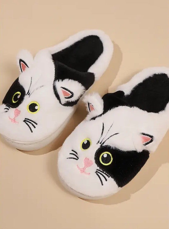 Cat fluffy slippers - FamilyClothes