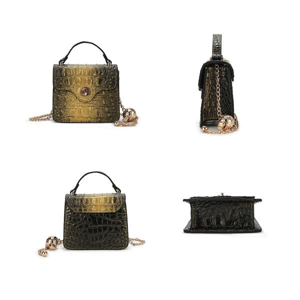 MKF Luxe Mini Satchel with Chain Strap by Mia K - FamilyClothes