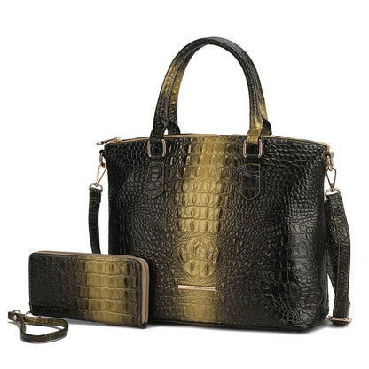 MKF Liora Croc-Embossed Tote Bag by Mia K - FamilyClothes