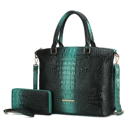 MKF Liora Croc-Embossed Tote Bag by Mia K - FamilyClothes