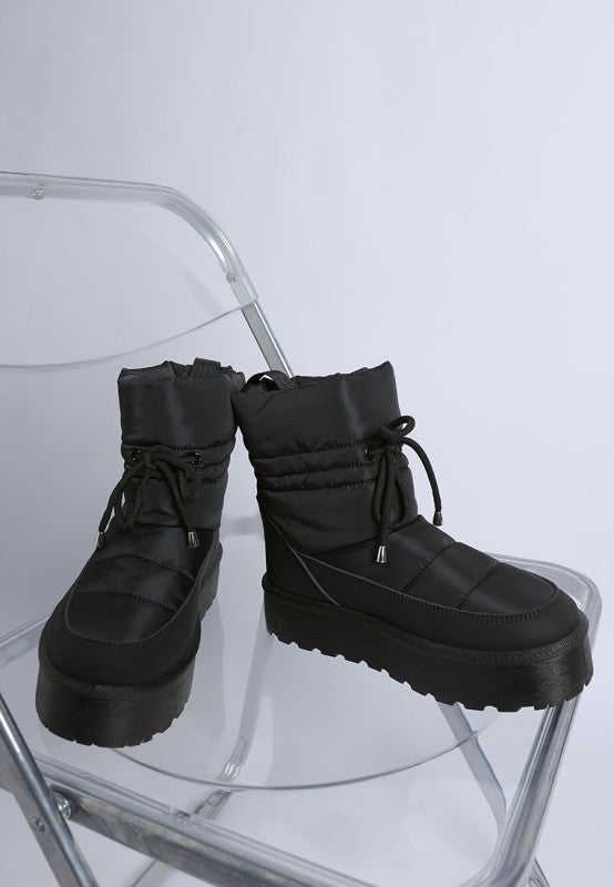 Pacos High Ankle Chunky Snow Boots - FamilyClothes
