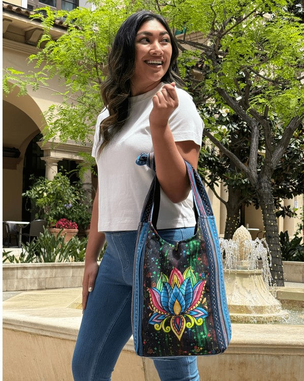 Kathmandu Collection Lotus Handmade Hobo Bag - FamilyClothes