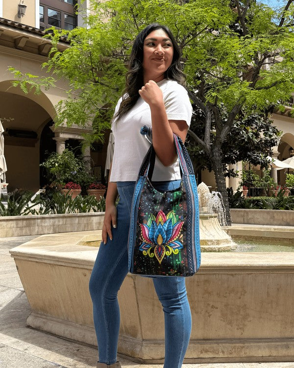 Kathmandu Collection Lotus Handmade Hobo Bag - FamilyClothes